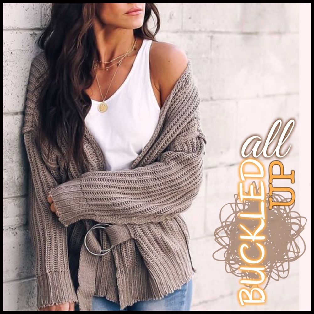 All Buckled Up Sweater